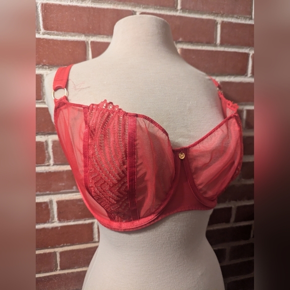 Scantilly by Curvy Kate Bra. Size:32HH. Gently Worn. Pink. Lace. - Picture 2 of 7